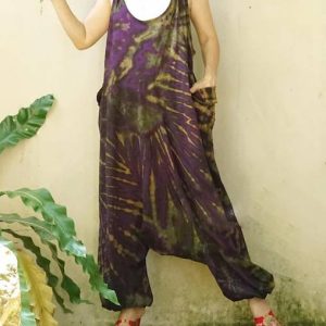 Tie Dye Baggy Harem Tank Jumper 3